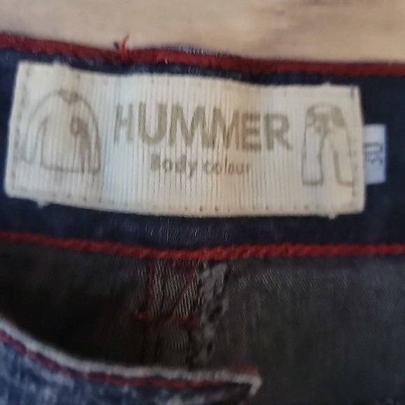 Hummer Body Colour Jeans Womens 30 Blue Wide Leg Baggy Washed - Picture 6 of 11